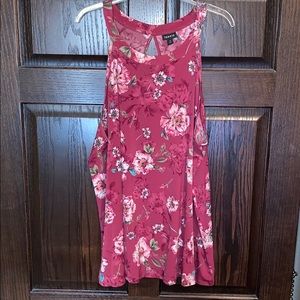 Torrid Floral Tank with Keyhole Back